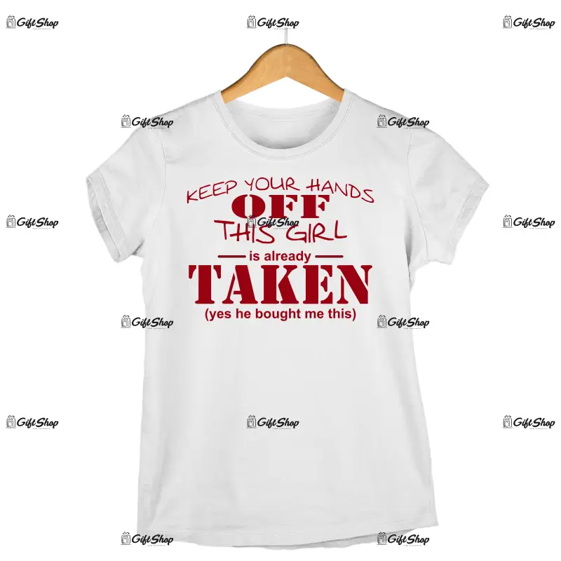 Keep your hands off, tricou cu mesaj